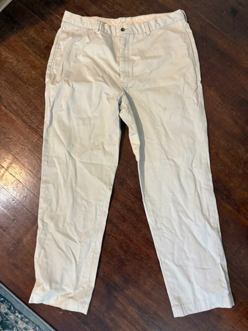 Brooks Brothers 346 Clark Advantage Chino Mens W38 L32 Khaki Pants